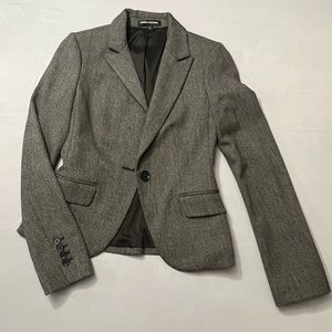 Express Deign Studio black/white speckle blazer 00